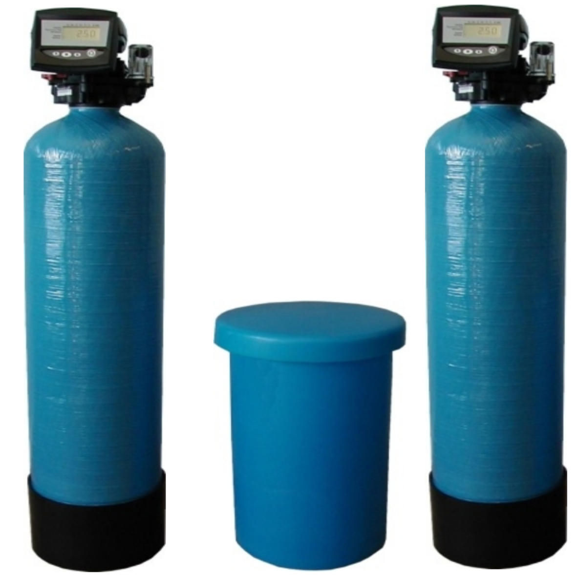 8" x 35", 20L, Duplex Water Softener, Autotrol 255 Digital Metered Controller, 0.8m³/hr