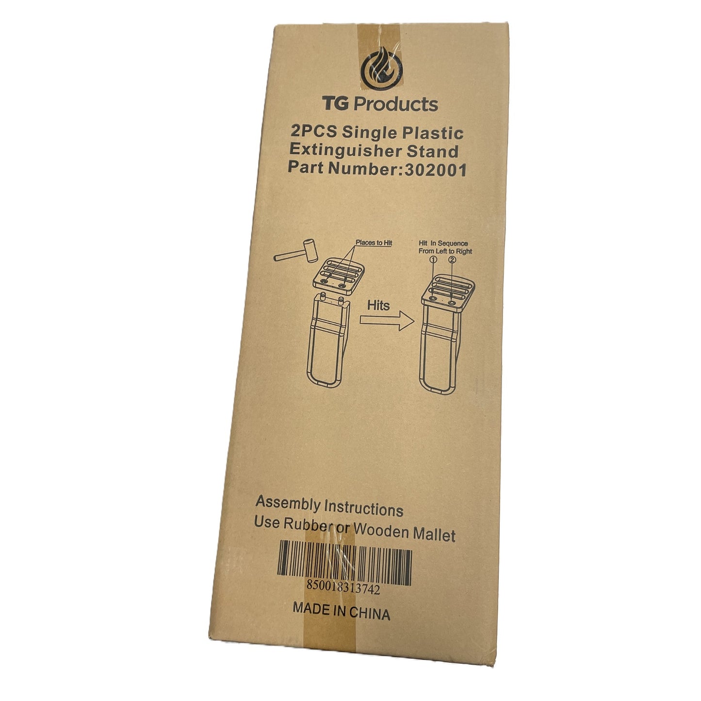 Fire Extinguisher Stand With Skirting Board Cutout, Pack of 2