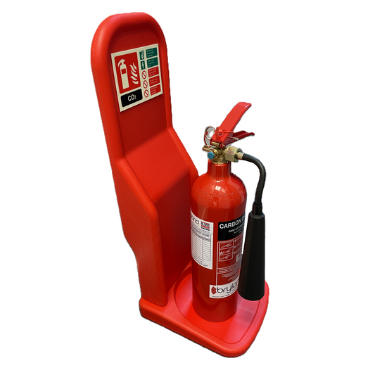 Fire Extinguisher Stand With Skirting Board Cutout, Pack of 2