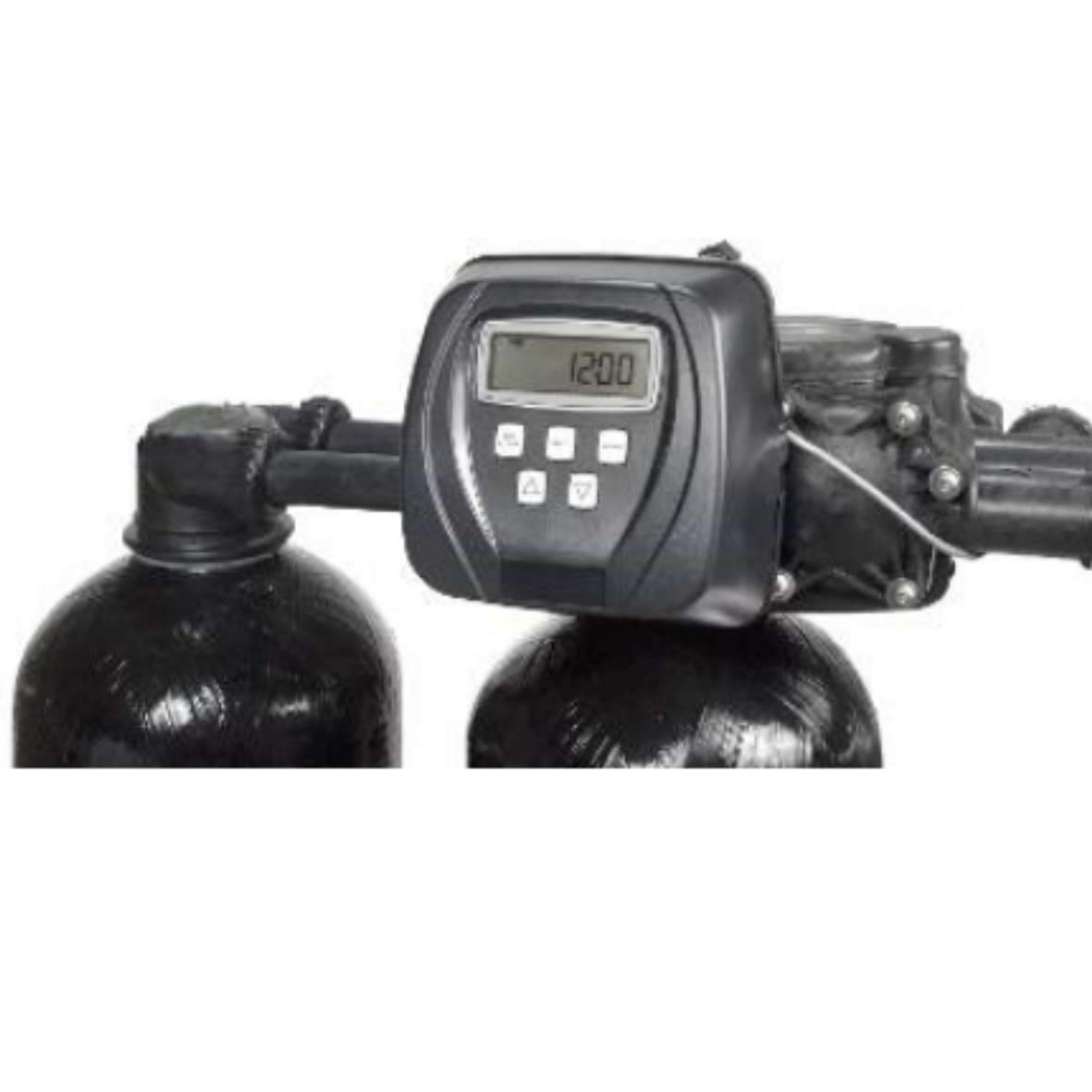 8" x 35", 20L, Duplex Water Softener, Clack WS1TT Digital Metered Controller, 1", 0.8m³/hr